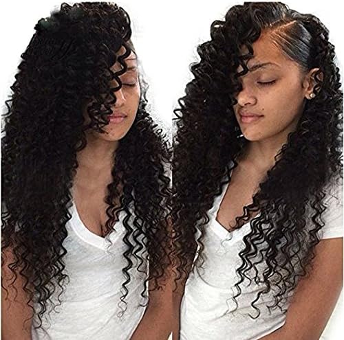 Kaisheng 8A Grade Brazilian Virgin Hair Deep Curly Wave 3 Bundles 100% Unprocessed Human Hair Natural Black Color Remy Hair Extensions (12 14 16)