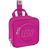 LEGO Kids Brick Mini Backpack Accessory Pouch with Novelty Backstraps, Snaps to Belt or Full-Size Backpack, Holds Small Items like Keys & Headphones, Red