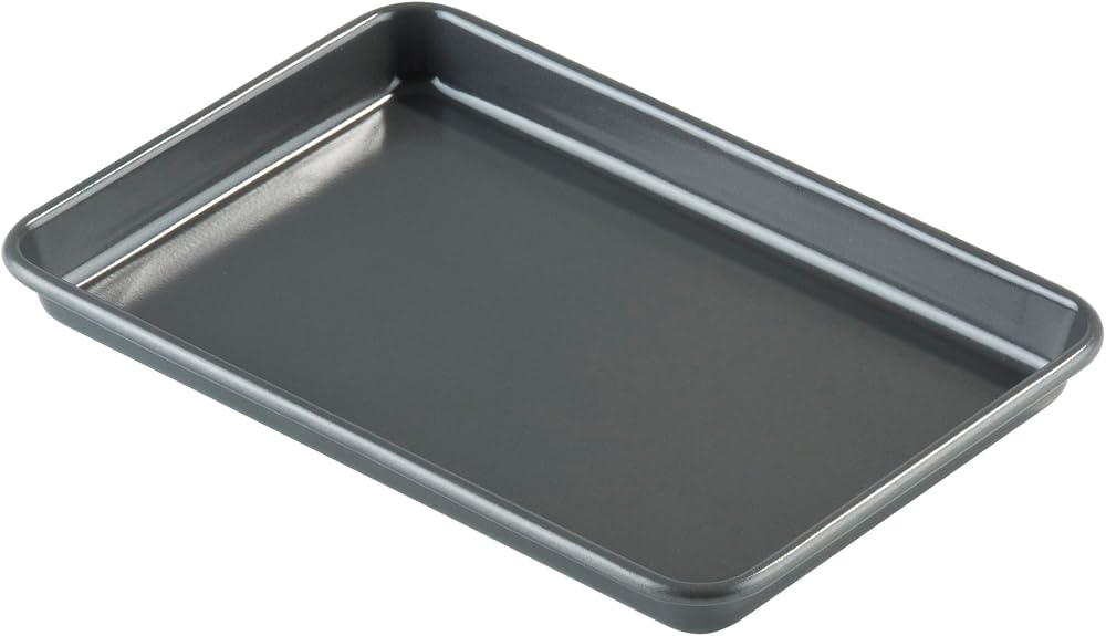 Prochef KB1012 Teflon Silicon Coated Small Oven Tray 25cm x 17cm Black