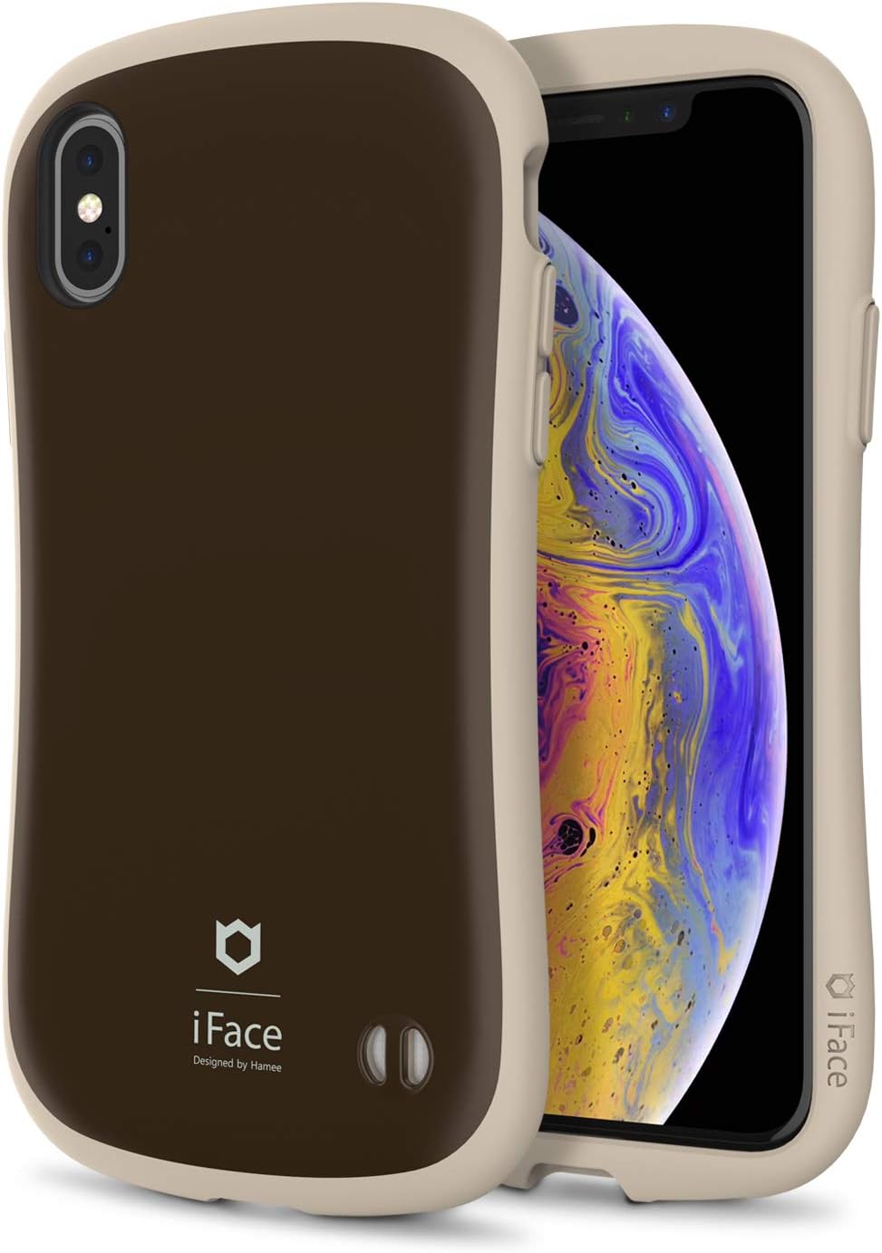 Amazon Com Iface First Class Cafe Series Designed For Iphone X Xs Cute Hybrid Hard Shell Bumper Shockproof Protective Phone Case Drop Tested Coffee