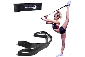 Myosource Kinetic Bands Cheerleading Flexibility Stunt Strap - Improve Stretching and Stunts for Cheer Dance Gymnastics & Physical Therapy – Stocking Stuffers Present for Kids Girls Adults - 12 Colors
