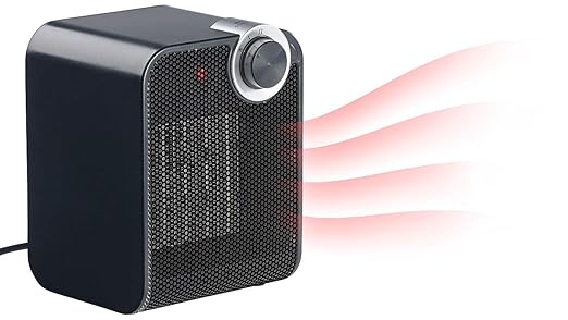 Carlo Milano Heizung: Design-Keramik-Heizlüfter mit Thermostat, 2-stufig, bis 1.500 Watt (Mini Heizlüfter mit Thermostat)