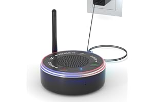 ClaspVital 120dB Loud Cell Phone Ringer Amplifier | Red & Blue Flasher for Senior | Hearing Impaired Products | Wireless Speaker Booster for Phone| No Missed Calls