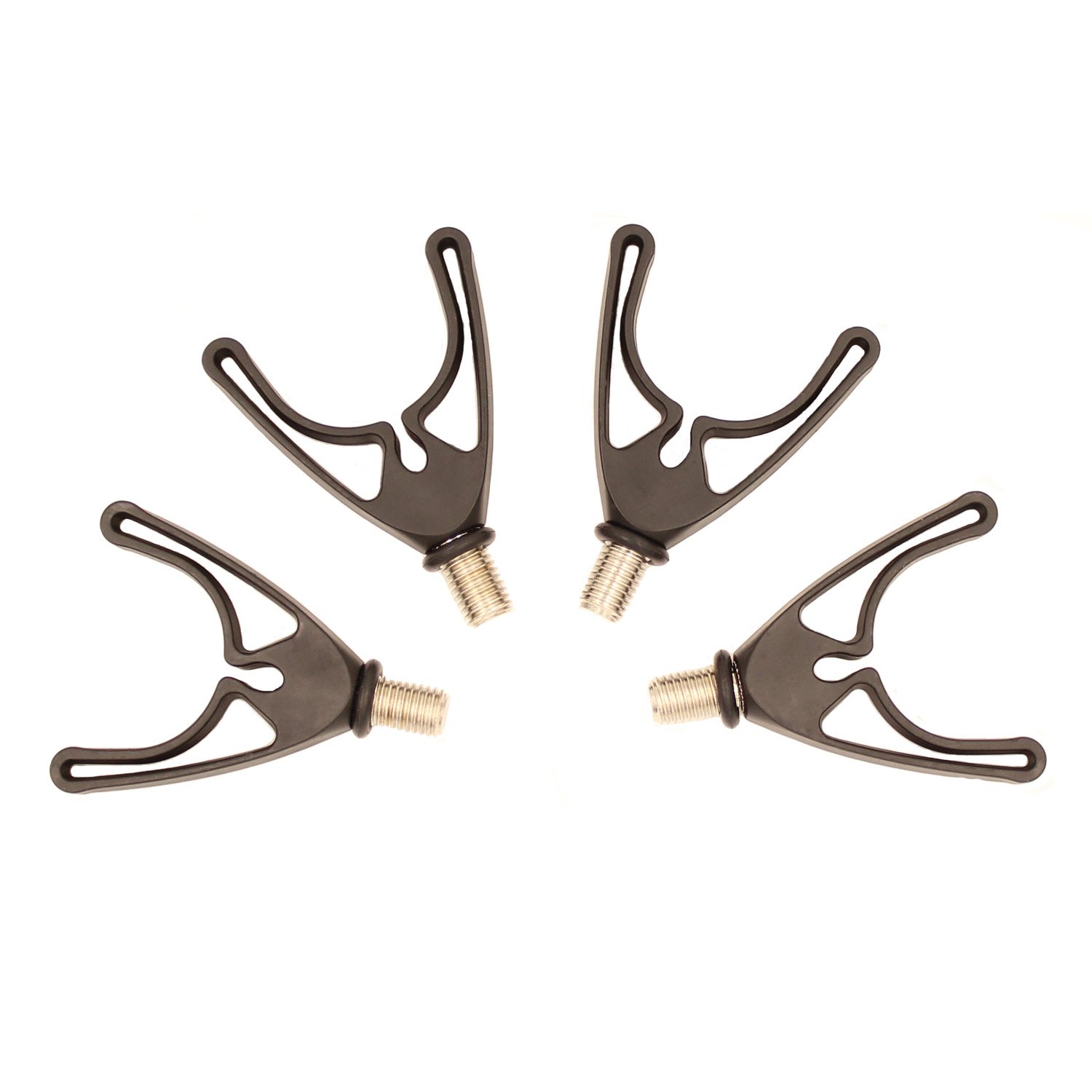 OKVGO 4pcs U-Head Carp Fishing Rod Butt Rests Gripper with UK M3/8 Thread for Pod and Bank Stick