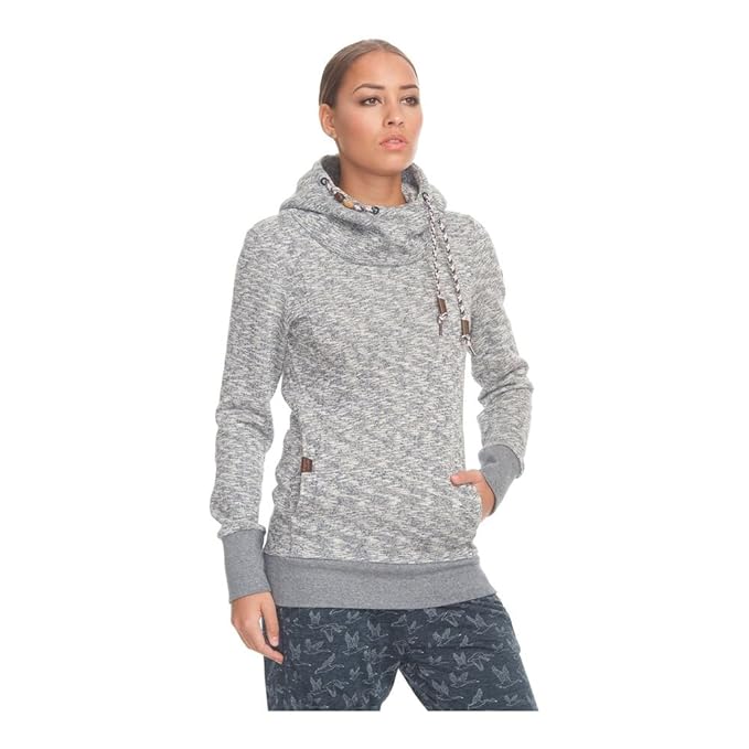 Ragwear Sweater Damen Beat 1721-30013 Grau meliert Indigo Melange 2051