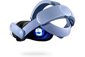 COOWPS Comfort Head Strap for Meta Quest 3S/Quest 3, Ergonomic Design Reduce Face Pressure, Elemental Blue