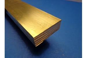 360 BRASS Industrial Metal Sales- - 360 1/2 Hard Brass Flat Bar 1/2" x 2" x 12"-Long