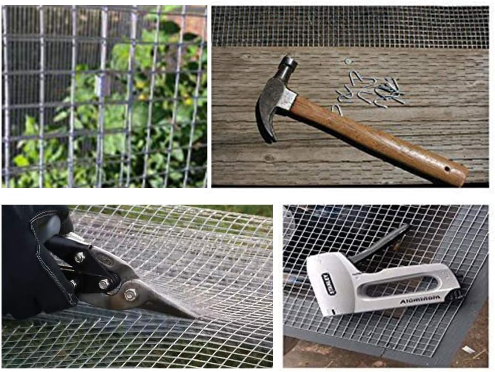 Amagabeli 36inx50ft 1/2 in 19Gauge Hardware Cloth Galvanized After Welded Cage Mesh Rolls Square Chicken Wire Netting Raised Garden Rabbit Fence Snake Fencing Rodent Animals Weasel Moles Raccoons : Garden & Outdoor