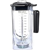 CRANDDI Professional Commercial Blender Cups, 80 oz Container Pitcher Jar with Blade and Lid Replacement for CRANDDI K90,K95