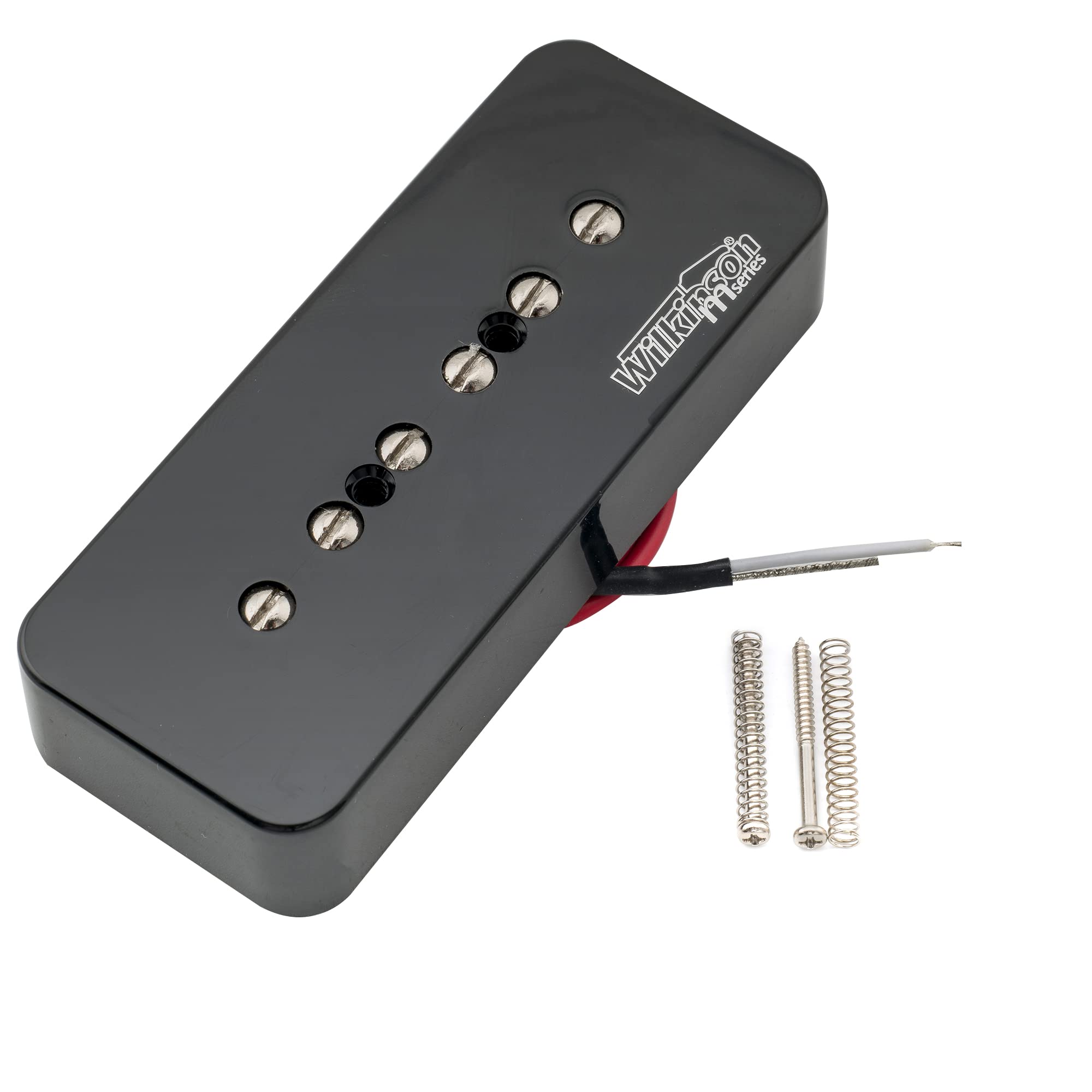 Wilkinson WO90 Ceramic P90 Soapbar Neck Pickup for Les Paul SG Electric Guitar, Black