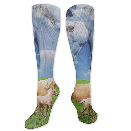 Kiot156 Horses In The Meadow Compression Socks #workout #socks #mens Kiot156 Horses In The Meadow Compression Socks