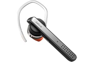 Jabra Talk 45 Bluetooth Headset for High Definition Hands-Free Calls with Dual Mic Noise Cancellation, 1-Touch Voice Activation and Streaming Multimedia