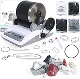 abbcoert Professional Rock Tumbler Kit with 7 Day Timer, 2 Belts, Grit Set view 1