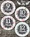 Baby Girl Monthly Stickers - Great Shower Gift or Scrapbook Photo Keepsake