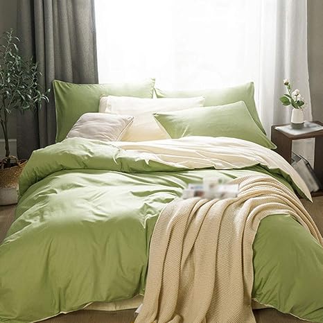 Quilt Cover Set 4 Cotton Solid Color Double Spell 4 Piece Set Skin