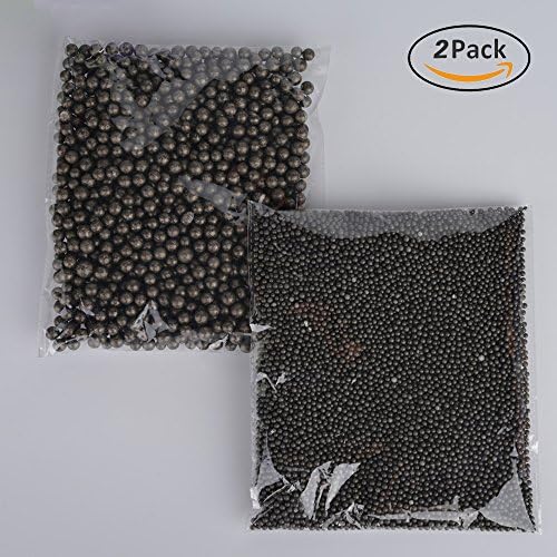 MELYTU Styrofoam Foam Balls 20000Pcs 2 Pack, 0.1-0.4 Inch Household School Craft Supplies For DIY Slime, Wedding /Party Decorations- Black