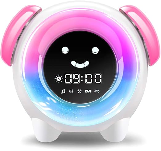 childrens night light clock