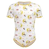 Men�s One Piece Short Sleeve Romper Button Crotch