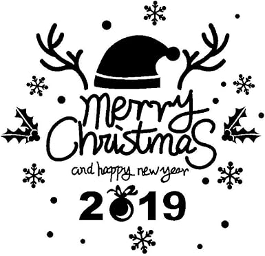 Longra Ano Nuevo Feliz Navidad Etiqueta De La Pared