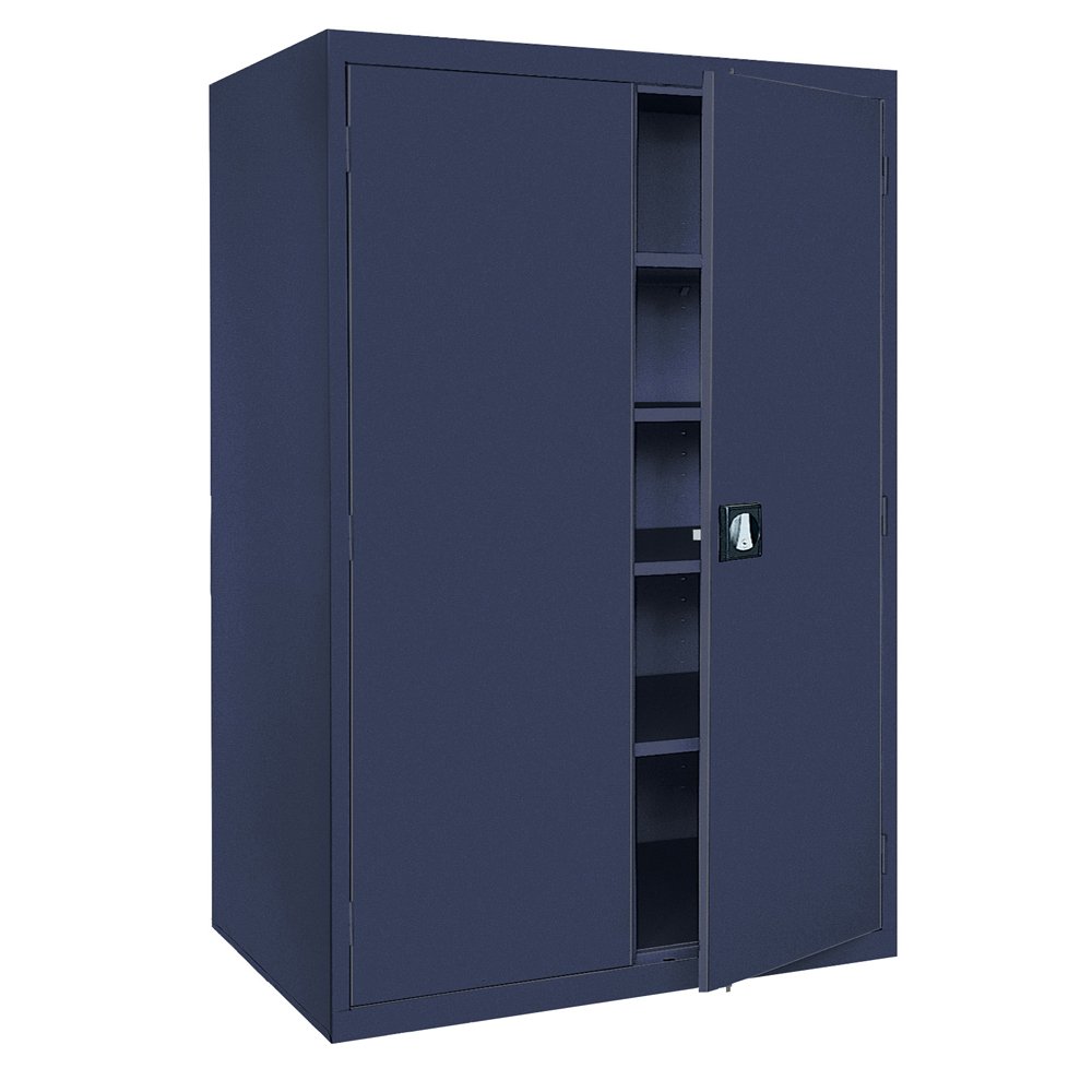 Sandusky Lee Ea4r462478 A6 Welded Steel Elite Storage Cabinet With Adjustable Shelves 24 Length X 46 Width X 78 Height Navy Blue Amazon Com Industrial Scientific