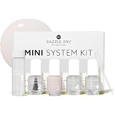 Dazzle Dry Mini Kit &ndash; Prima Ballerina &ndash; 4 Step System (5 Piece Kit) | A Sheer And Milky Delicate Pink That Makes A Beautiful French Base &middot; Sheer &middot; Cream Finish &middot; Quick-Dry &middot; 5 Manicures
