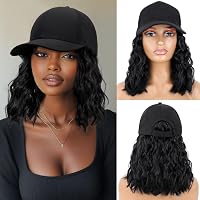 Amazon.com : CHRSHN Hat Wig for Women Short Wave Baseball 