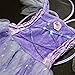 Girls Princess Fairy Wings Tutu Long Dress Birthday Party Costume Halloween, Purple 4-6 Year