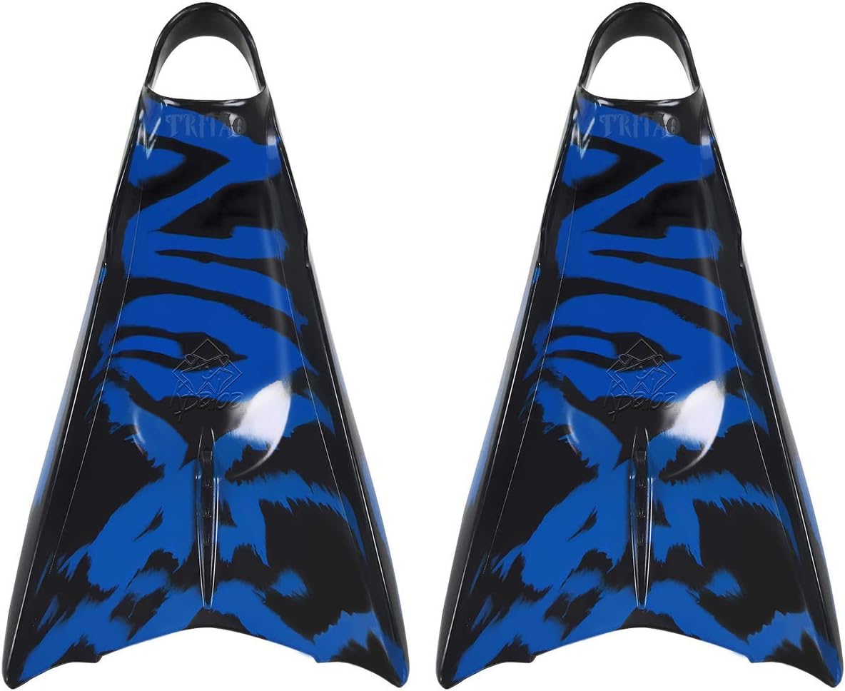 Kpaloa Swim fins Triton Blue Tiger Shark Bodysurf Bodyboarding