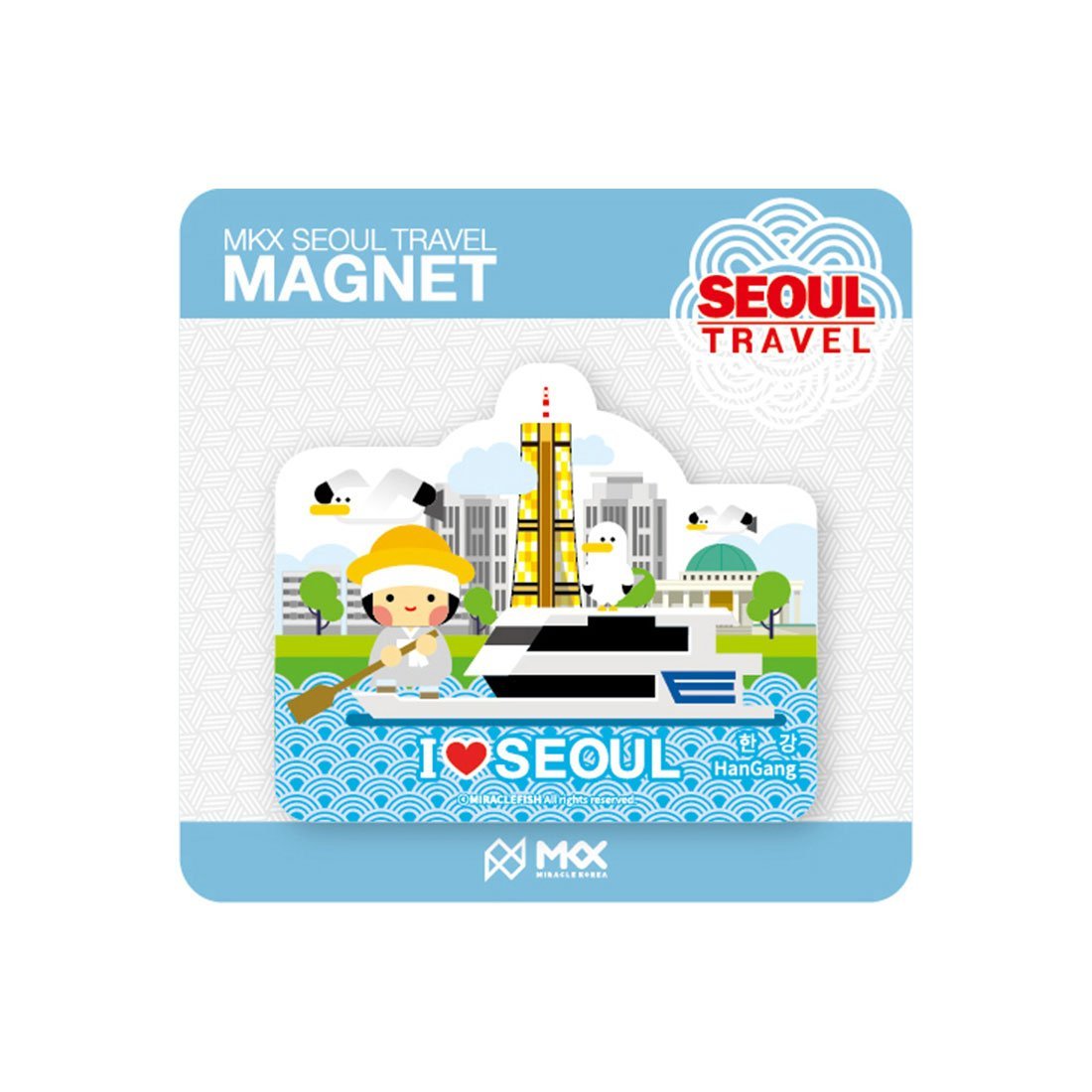 MKX Río Hangang de viajes Seúl Corea nevera imán Coreano souvenirs ...
