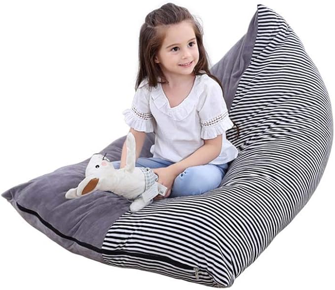 Gevulde Dierenopslag Zitzak Stoelhoes Voor Kinderen Opvouwbare Zitzak Met Ritssluiting Voor Het Organiseren Van Knuffels Voor Kinderen 50 Inch Extra Groot Premium Katoenen Canvas Amazon Nl