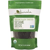 Kevala Organic Black Sesame Seeds 1 Lb (TOASTED)