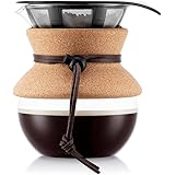 Bodum Pour Over Coffee Maker, 17 Ounce, .5 Liter, Cork Band