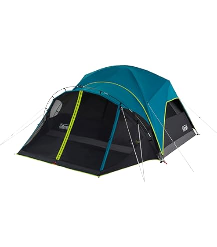 Coleman 4-Person Skydome Dark Room テント Skydome™ 4-Person Screen Room Camping Tent with Dark Room