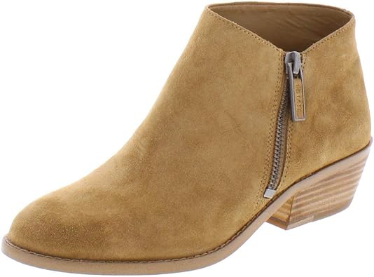 tan suede block heel boots