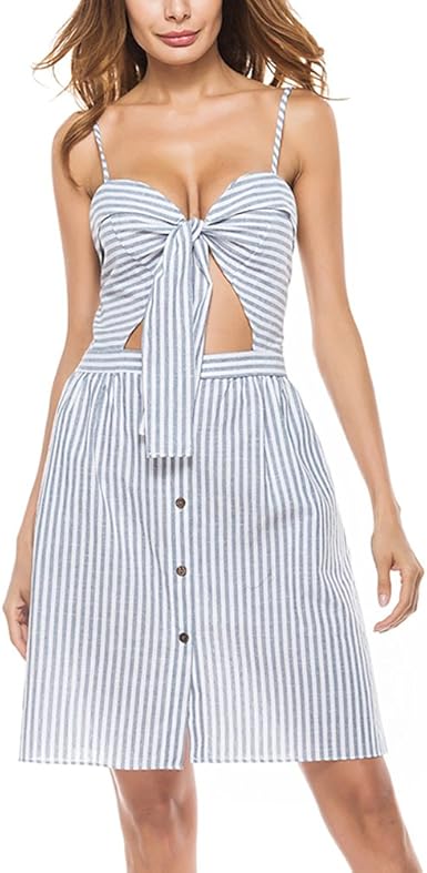amazon tie front dress