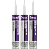 Geocel GC66100 2300 Construction Tripolymer Elastomeric Sealant for Roofing and Trim, 10.3 oz., Crystal Clear, 3 Pack