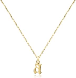 Ursteel Old English Initial Necklace 