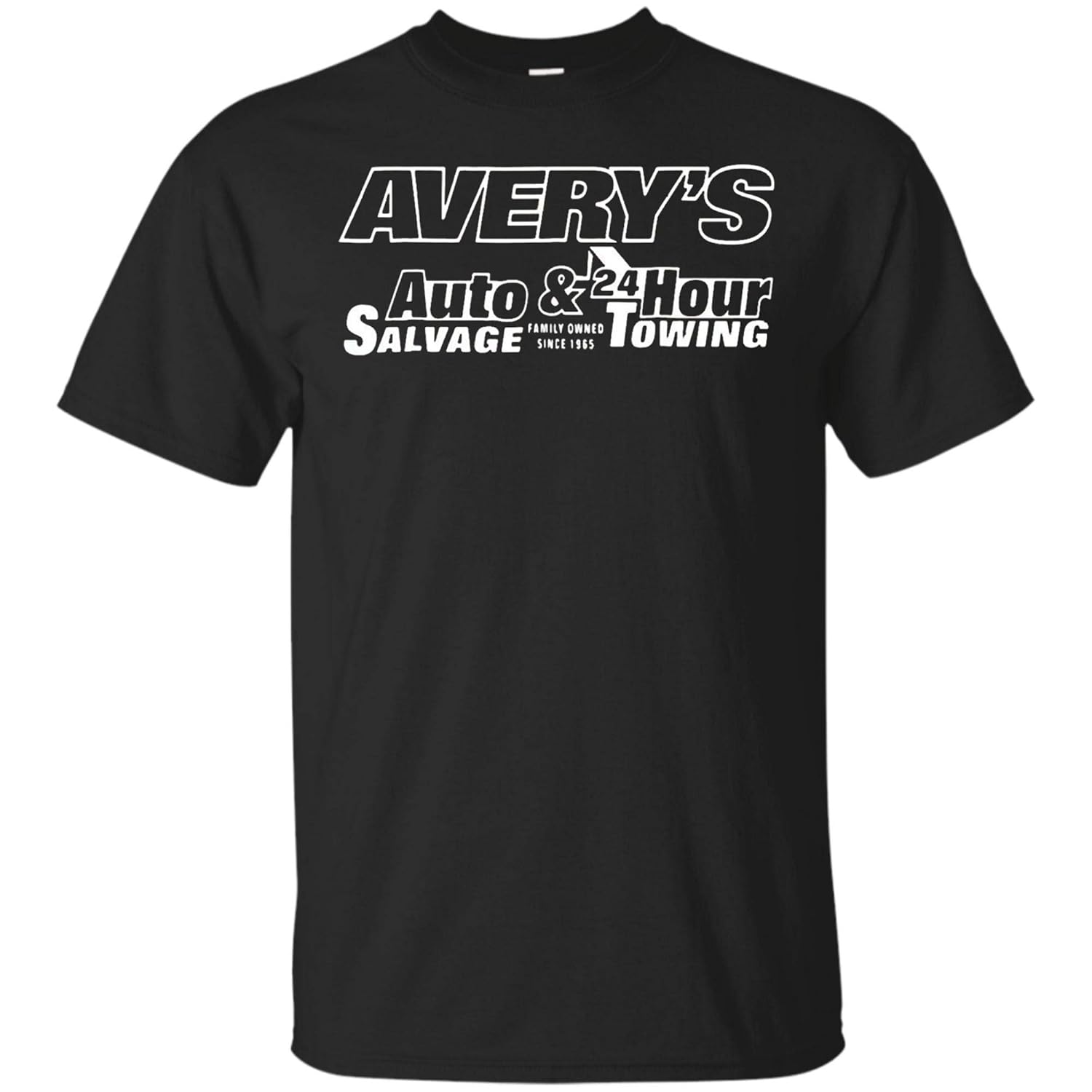 Avery S Auto Salvage Towing T Shirt Manitowoc Wisconsin Seknovelty