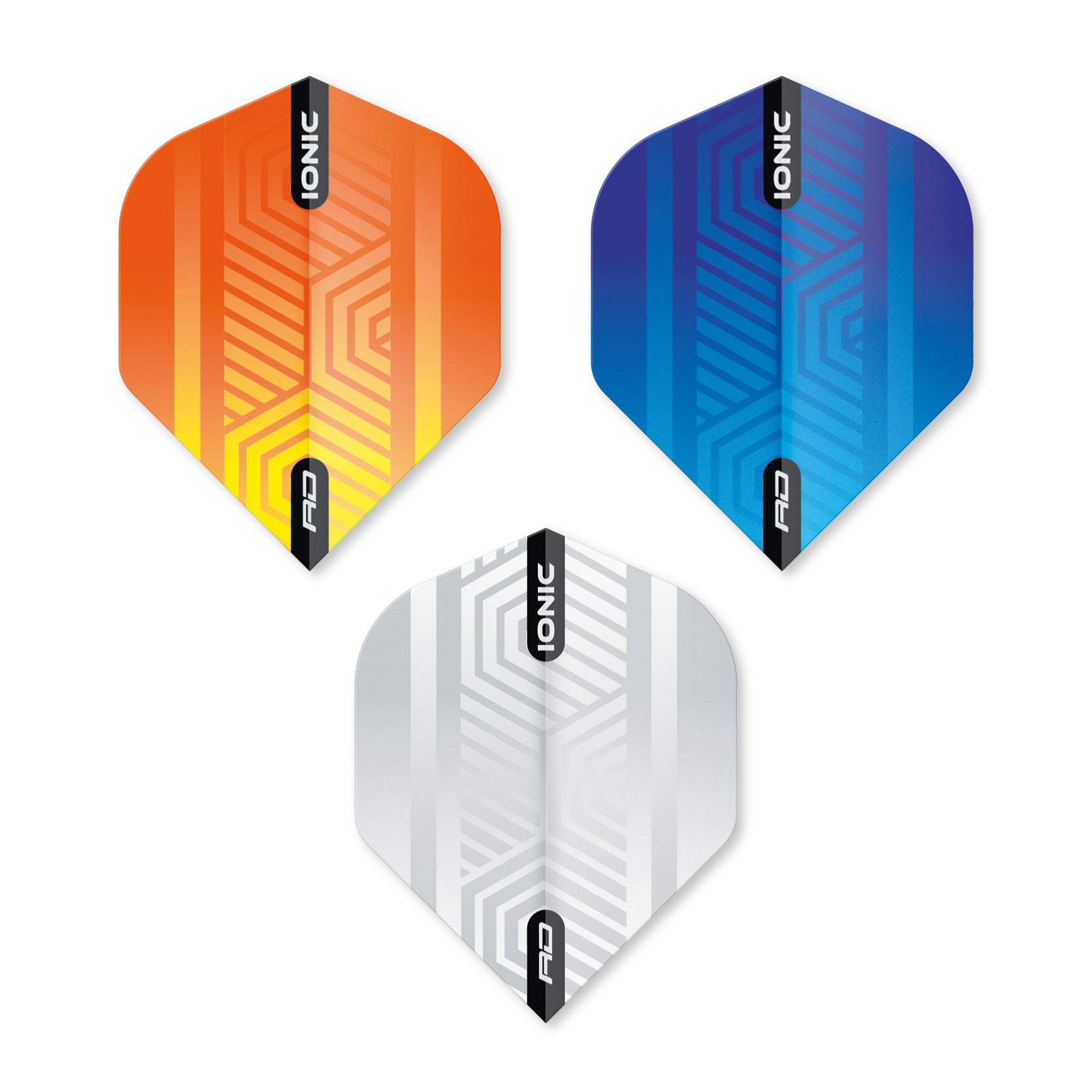 RED DRAGON Hardcore Ionic Dart Flight Selection Pack - 3 sets Per Pack (9 Dart Flights in total)