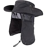 Comhats Oversized XL XXL Waterproof UPF50+ Neck Flap Protection Cover Wide Brim Golf Packable Sun Hats for Men