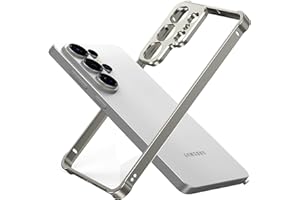 Woluki Aluminum Alloy Bumper Frame Case for Samsung Galaxy S26 Ultra, with Camera Lens Protector Backless Slim Metal Bumper F