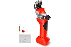 Cordless Electric Sheep Shears, Professional Heavy Duty Shearing Clippers 550W Brushless Motor 2800RPM Animal Grooming Clippe
