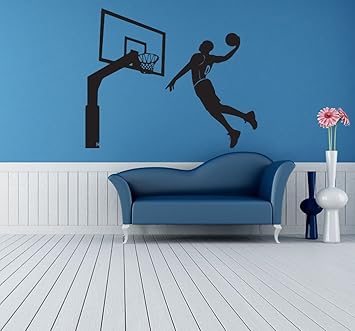 Wall Sticker Basketball Wall Decals Inspiration Sport Removable Room Decor Wall Art For Living Room Bedroom