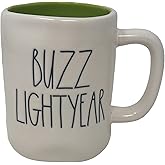 Rae Dunn Ceramic Movie Themed Coffee/Tea Mugs (Buzz Lightyear/Green Interior)