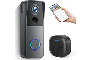 XTU Wireless Video Doorbell Camera with Wireless Chime, Door Bell Ringer Wireless with Camera, Voice Changer, PIR Human Detection, No Monthly fees, Battery-Powered Smart WiFi Doorbell.
