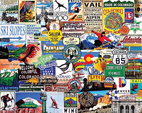 White Mountain Puzzles I Love Colorado Jigsaw Puzzle (1000 Piece)