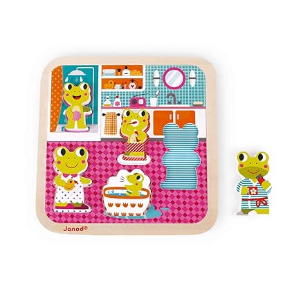 Janod Chunky Bathroom Puzzle (5 Piece)