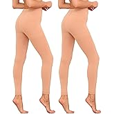 2 Pairs Women's Fleece Lined Tights, 100D Opaque High Waist Warm Tights Thermal Winter Pantyhose for Women