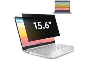 Laptop Privacy Screen 15.6 Inch, Anti Glare Blue Light Privacy Filter Removable Shield 15.6in Screen Protector 16:9 Aspect Ra