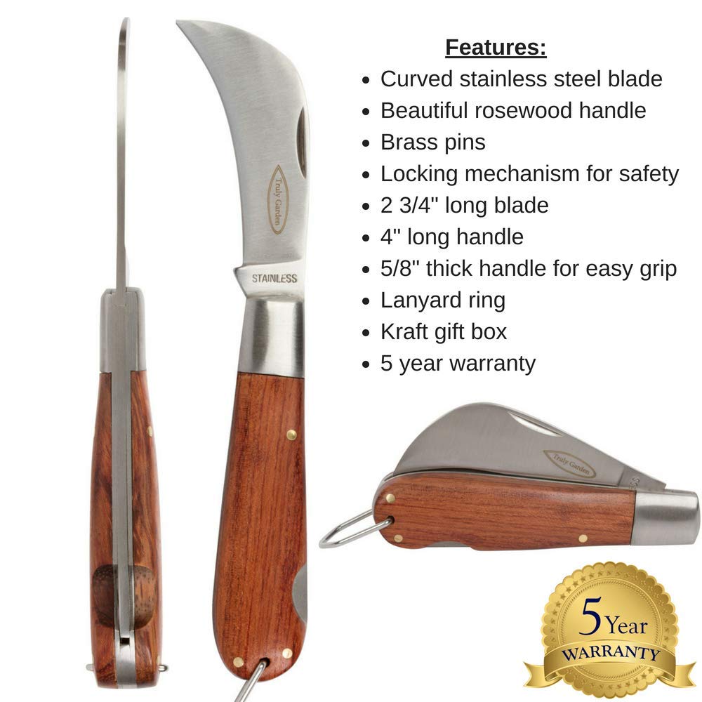 Truly Garden Folding Garden Knife. This Hawkbill knife has a curved blade eBay